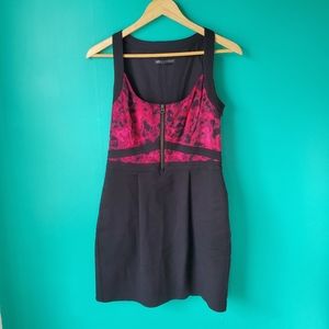 Armani Exchange Pink and Black Dress Size 6